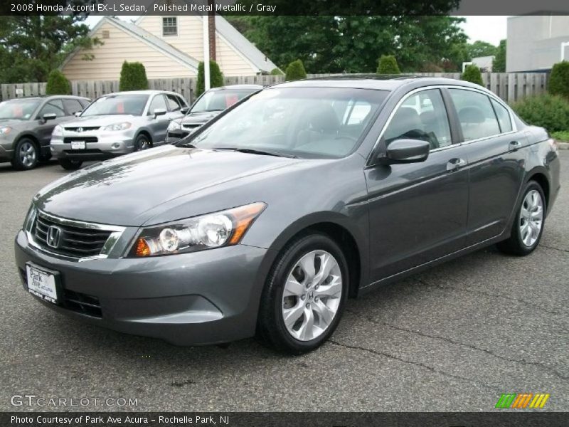 Polished Metal Metallic / Gray 2008 Honda Accord EX-L Sedan