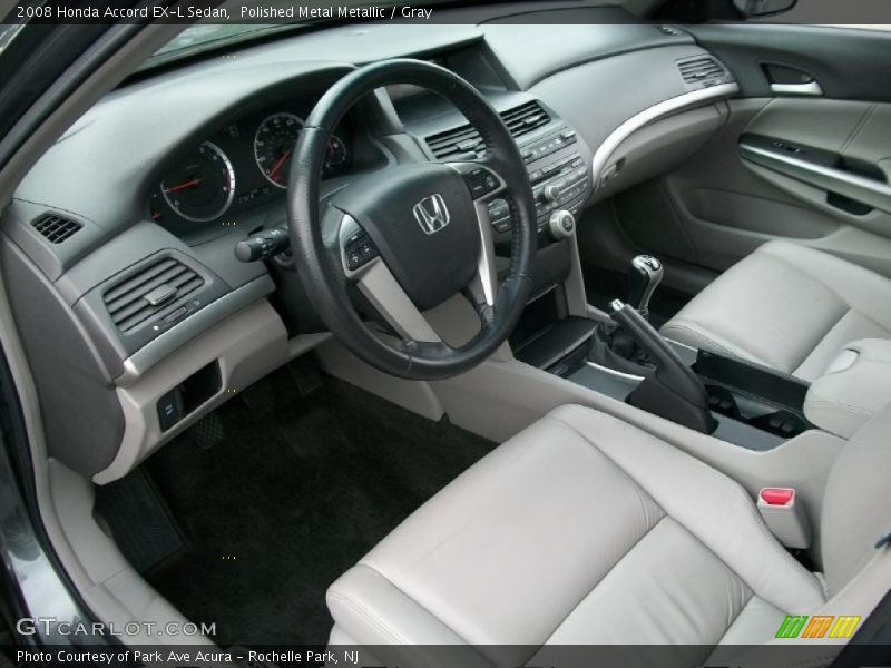 Gray Interior - 2008 Accord EX-L Sedan 