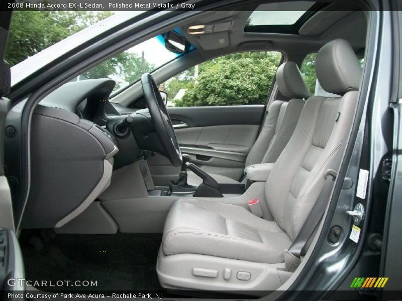 Polished Metal Metallic / Gray 2008 Honda Accord EX-L Sedan