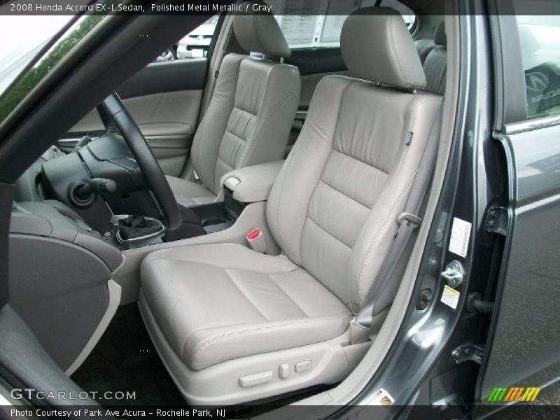  2008 Accord EX-L Sedan Gray Interior