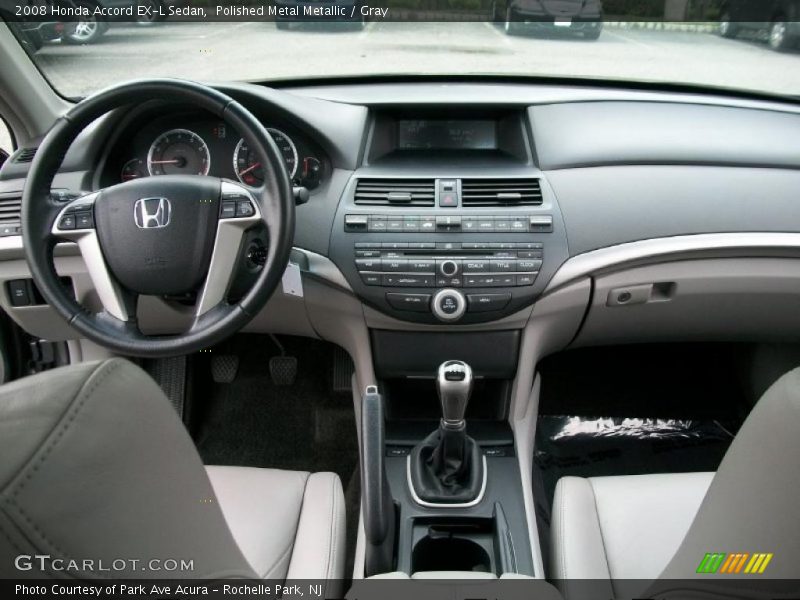 Polished Metal Metallic / Gray 2008 Honda Accord EX-L Sedan