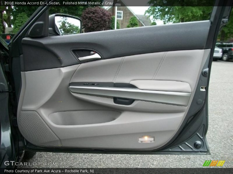 Polished Metal Metallic / Gray 2008 Honda Accord EX-L Sedan