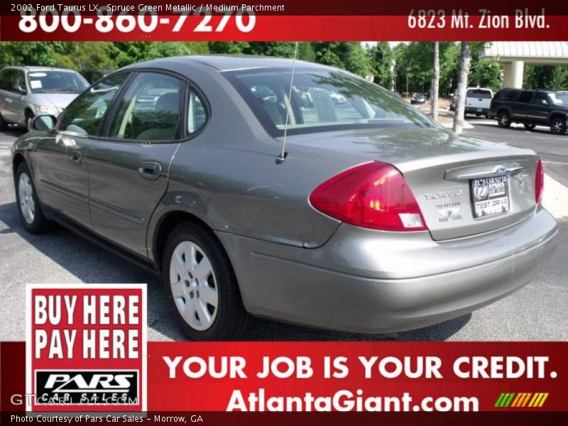 Spruce Green Metallic / Medium Parchment 2002 Ford Taurus LX