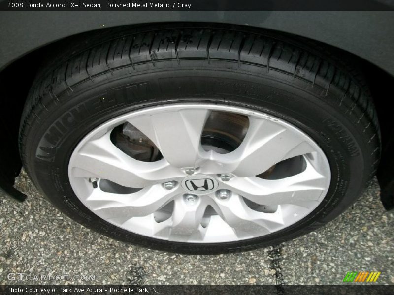 Polished Metal Metallic / Gray 2008 Honda Accord EX-L Sedan