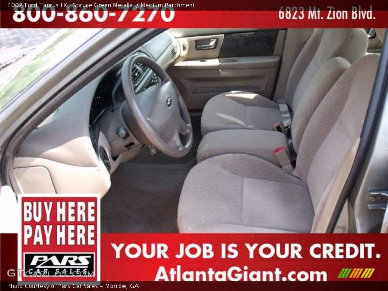 Spruce Green Metallic / Medium Parchment 2002 Ford Taurus LX