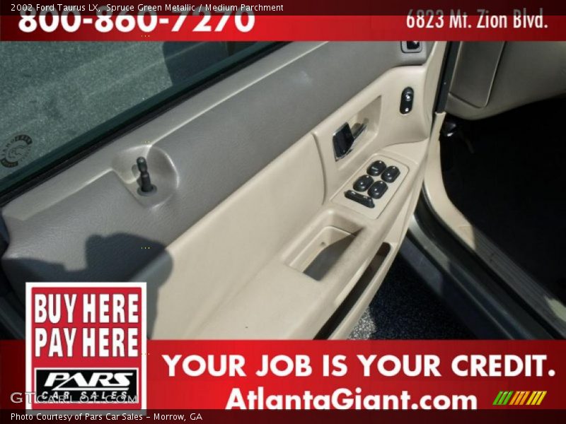 Spruce Green Metallic / Medium Parchment 2002 Ford Taurus LX
