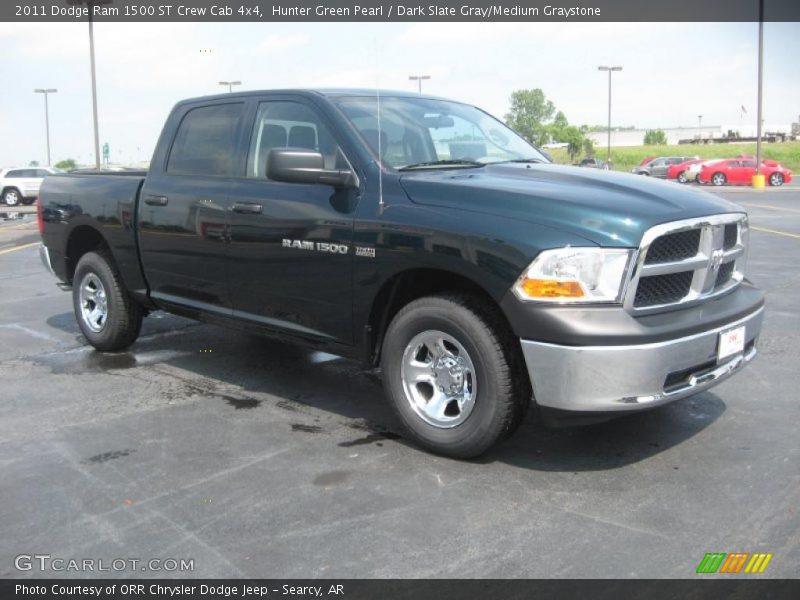 Hunter Green Pearl / Dark Slate Gray/Medium Graystone 2011 Dodge Ram 1500 ST Crew Cab 4x4