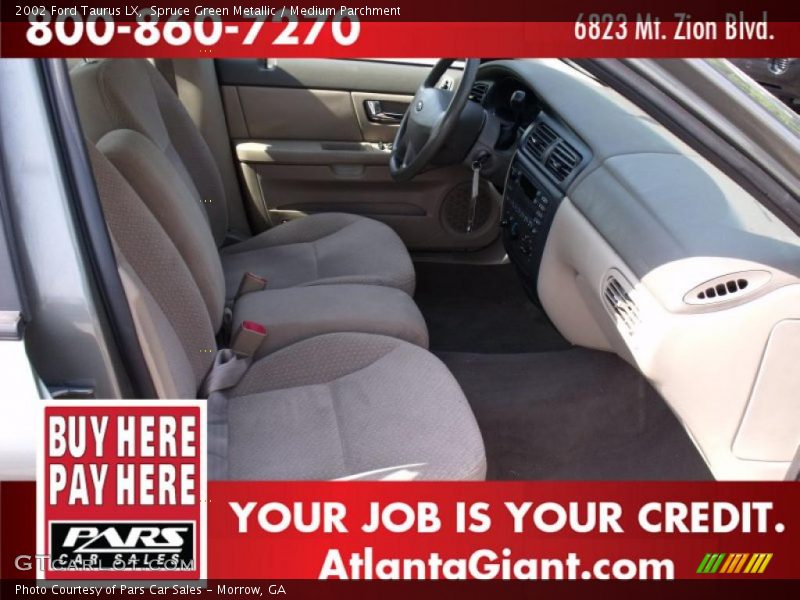 Spruce Green Metallic / Medium Parchment 2002 Ford Taurus LX