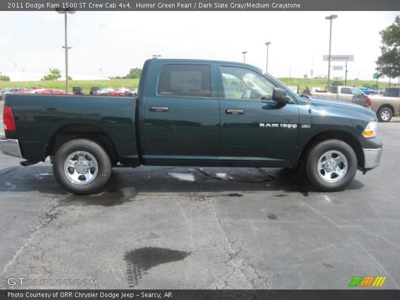 Hunter Green Pearl / Dark Slate Gray/Medium Graystone 2011 Dodge Ram 1500 ST Crew Cab 4x4