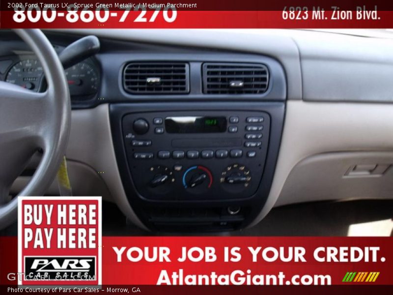 Spruce Green Metallic / Medium Parchment 2002 Ford Taurus LX