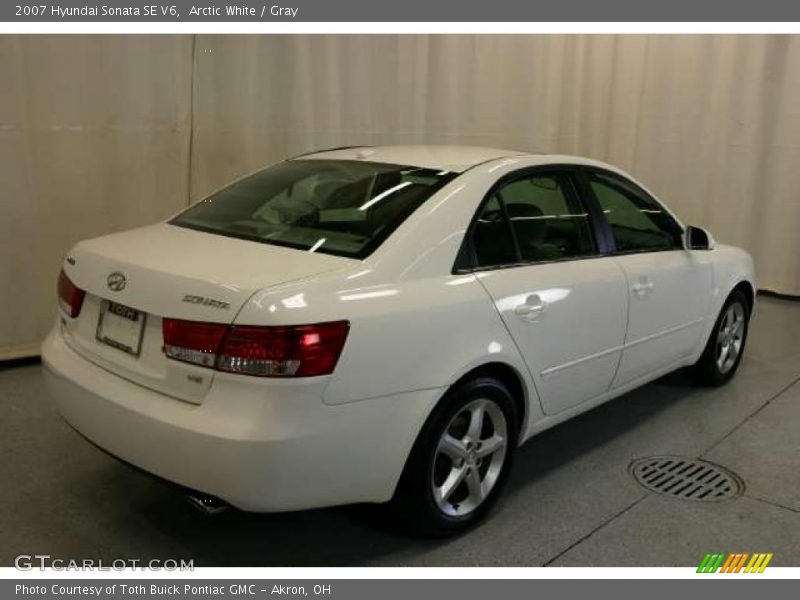 Arctic White / Gray 2007 Hyundai Sonata SE V6