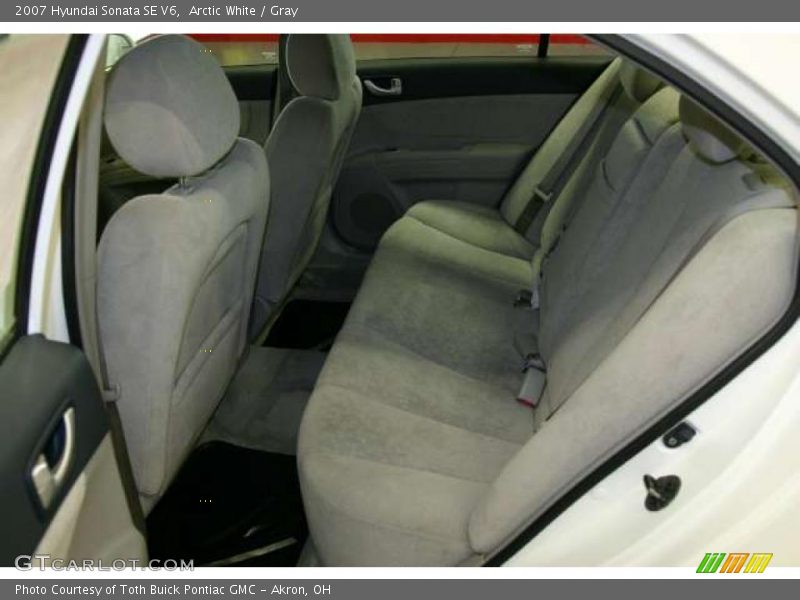 Arctic White / Gray 2007 Hyundai Sonata SE V6