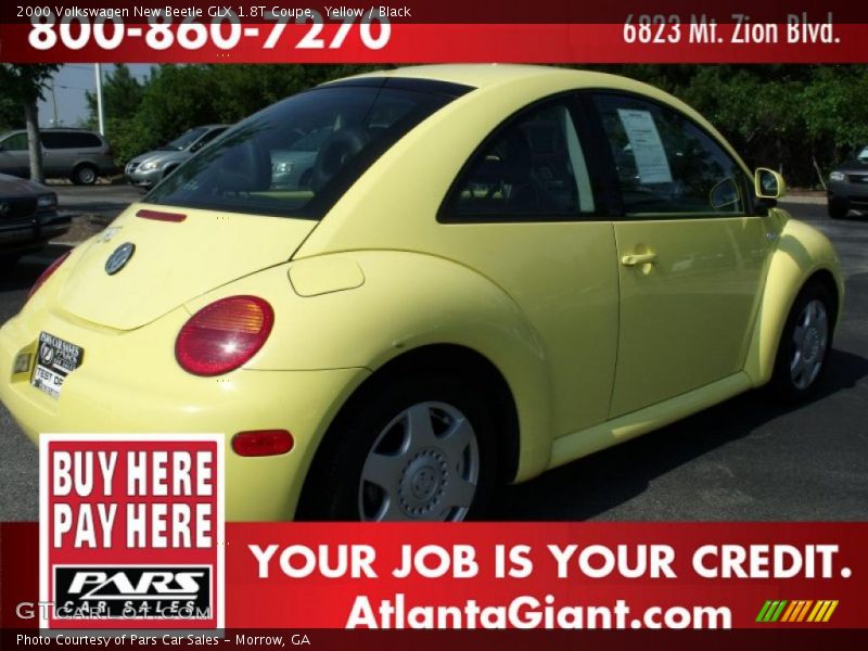 Yellow / Black 2000 Volkswagen New Beetle GLX 1.8T Coupe