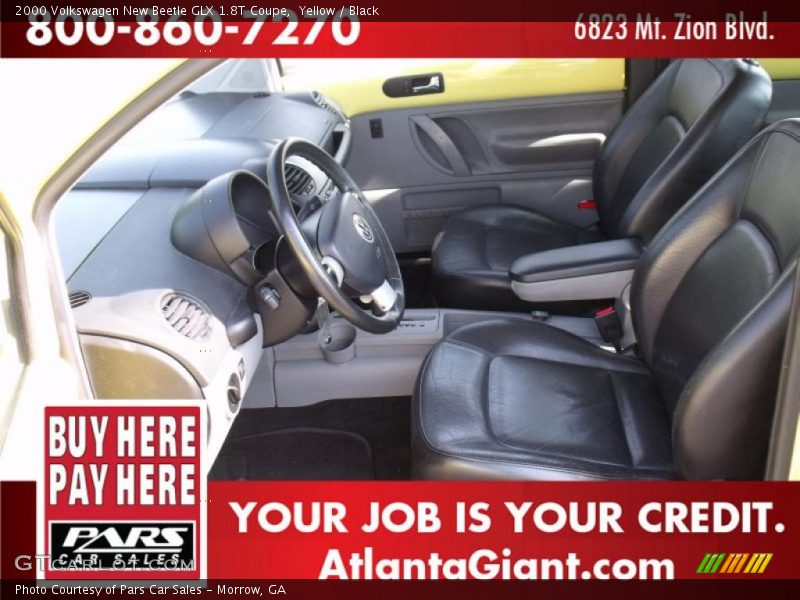 Yellow / Black 2000 Volkswagen New Beetle GLX 1.8T Coupe