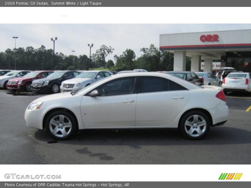 Summit White / Light Taupe 2009 Pontiac G6 Sedan