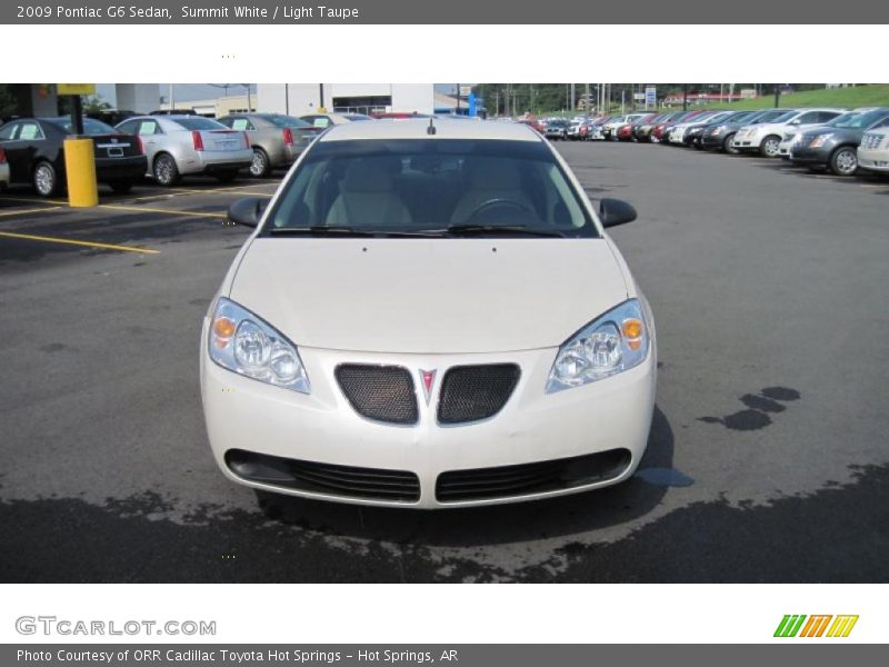 Summit White / Light Taupe 2009 Pontiac G6 Sedan