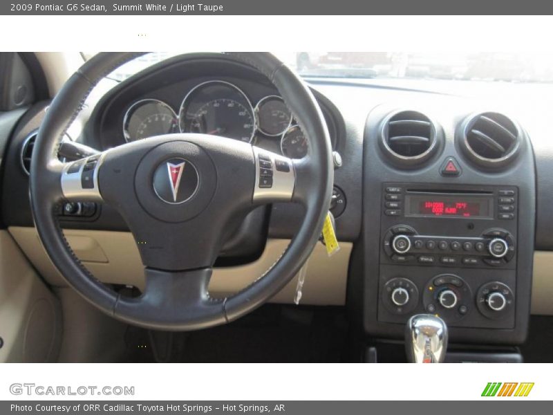 Summit White / Light Taupe 2009 Pontiac G6 Sedan