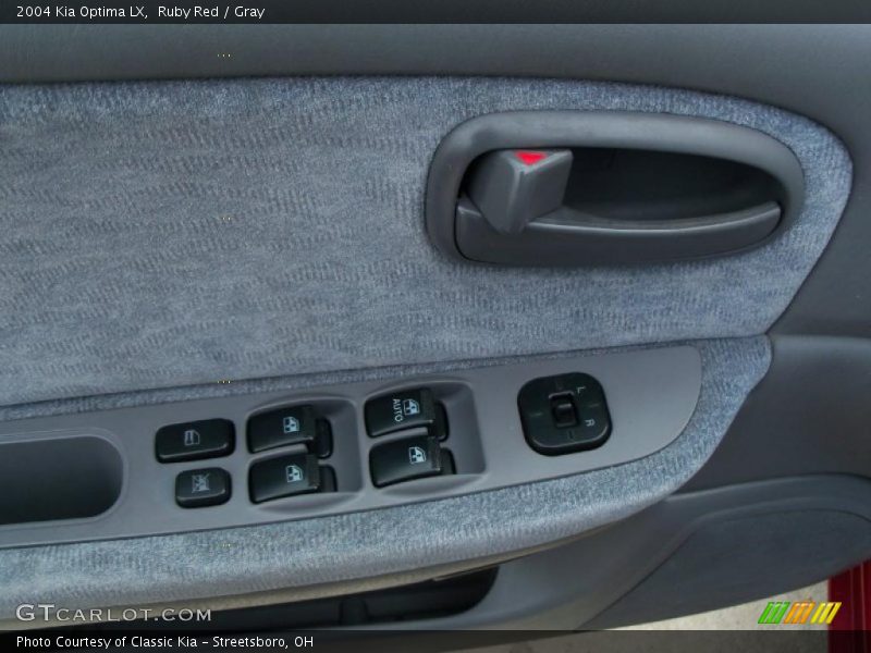 Ruby Red / Gray 2004 Kia Optima LX