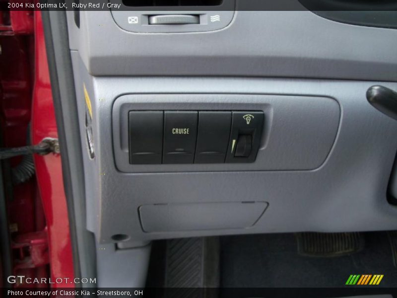 Ruby Red / Gray 2004 Kia Optima LX
