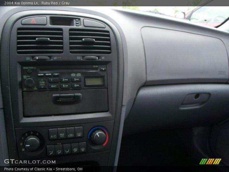 Ruby Red / Gray 2004 Kia Optima LX