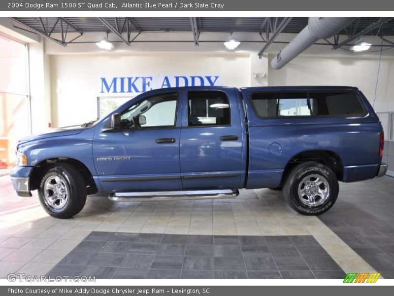 Atlantic Blue Pearl / Dark Slate Gray 2004 Dodge Ram 1500 ST Quad Cab