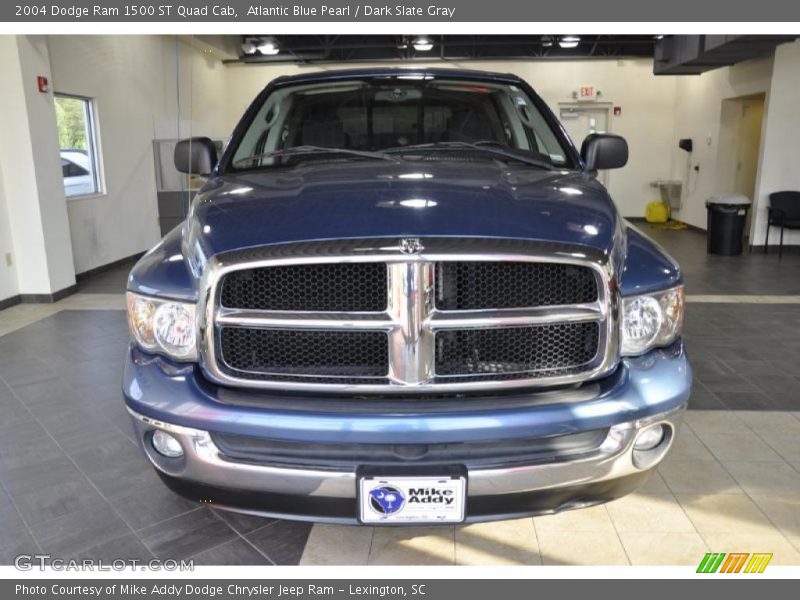 Atlantic Blue Pearl / Dark Slate Gray 2004 Dodge Ram 1500 ST Quad Cab