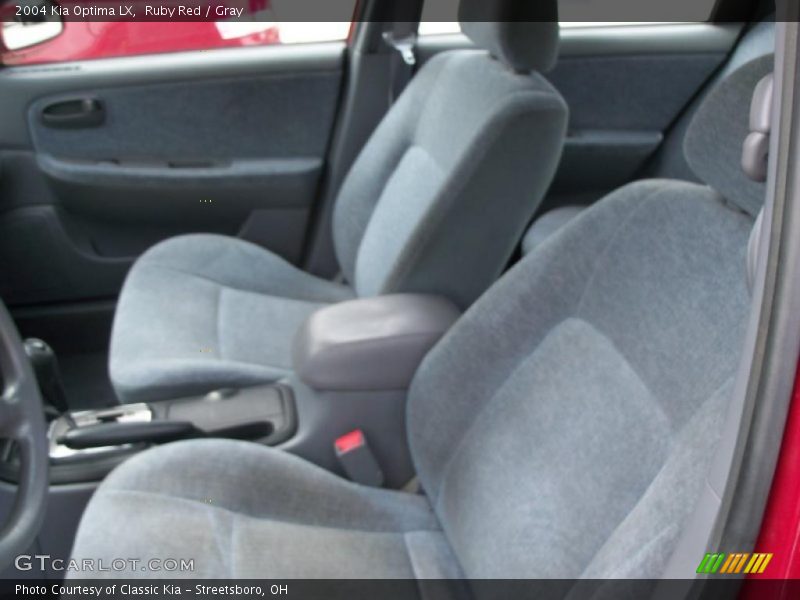 Ruby Red / Gray 2004 Kia Optima LX