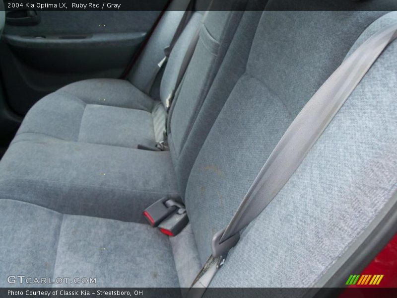 Ruby Red / Gray 2004 Kia Optima LX