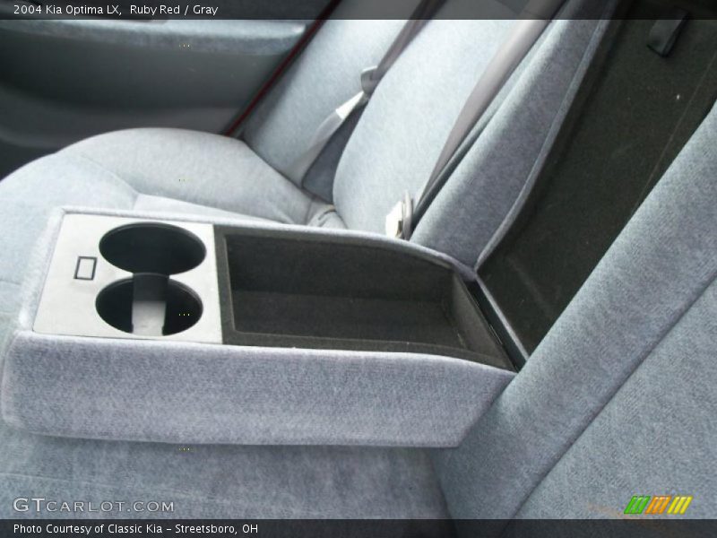 Ruby Red / Gray 2004 Kia Optima LX