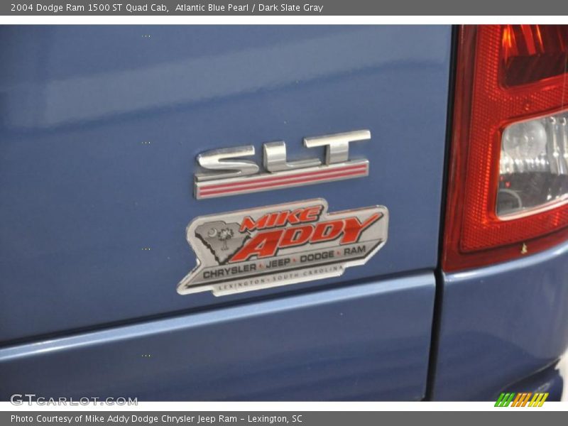 Atlantic Blue Pearl / Dark Slate Gray 2004 Dodge Ram 1500 ST Quad Cab