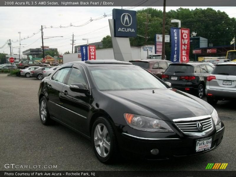 Nighthawk Black Pearl / Ebony 2008 Acura RL 3.5 AWD Sedan