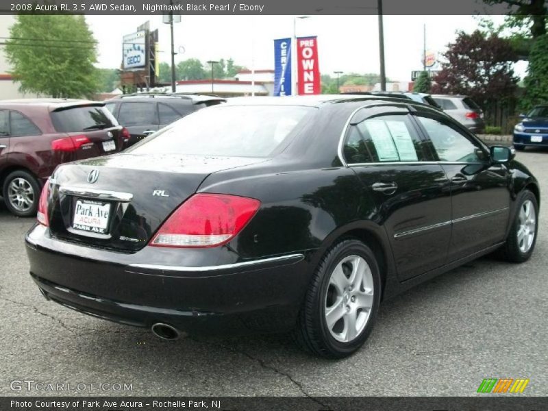 Nighthawk Black Pearl / Ebony 2008 Acura RL 3.5 AWD Sedan