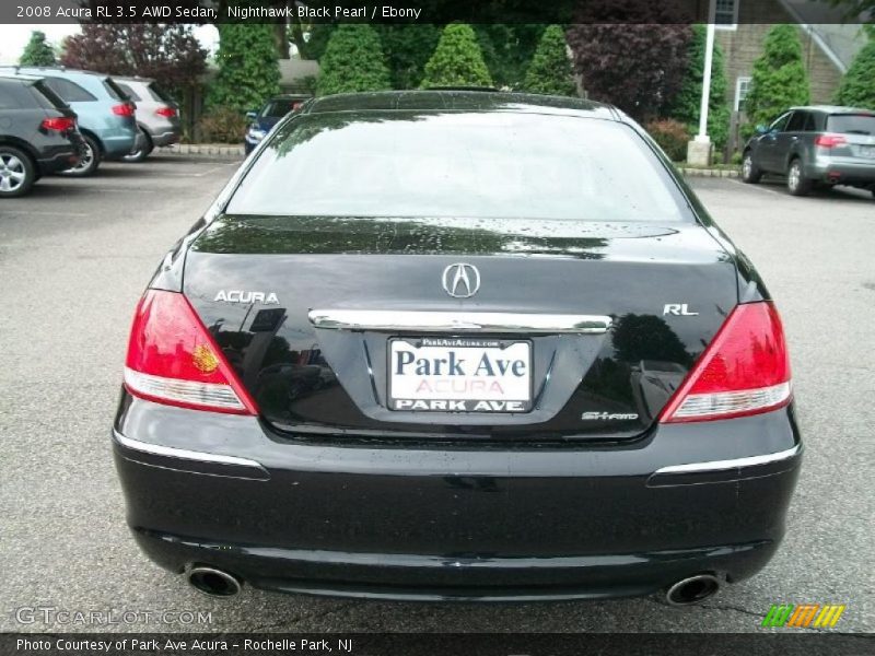 Nighthawk Black Pearl / Ebony 2008 Acura RL 3.5 AWD Sedan