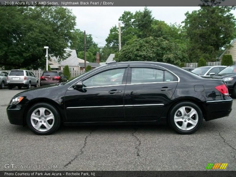 Nighthawk Black Pearl / Ebony 2008 Acura RL 3.5 AWD Sedan