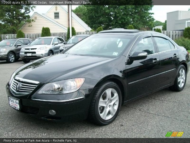 Nighthawk Black Pearl / Ebony 2008 Acura RL 3.5 AWD Sedan