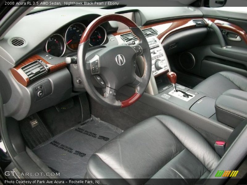 Nighthawk Black Pearl / Ebony 2008 Acura RL 3.5 AWD Sedan