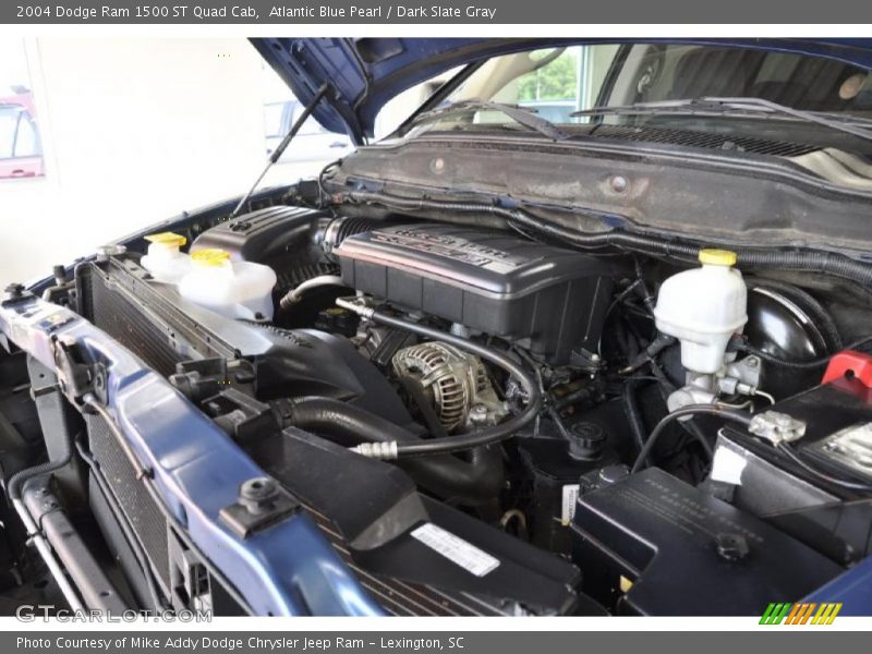 Atlantic Blue Pearl / Dark Slate Gray 2004 Dodge Ram 1500 ST Quad Cab