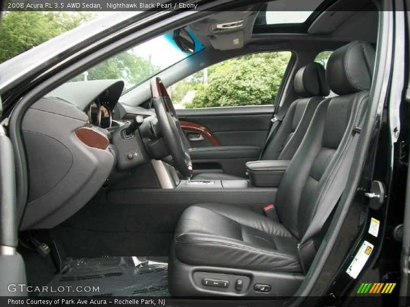 Nighthawk Black Pearl / Ebony 2008 Acura RL 3.5 AWD Sedan