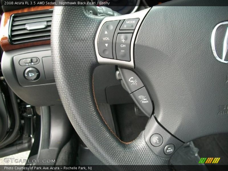 Nighthawk Black Pearl / Ebony 2008 Acura RL 3.5 AWD Sedan
