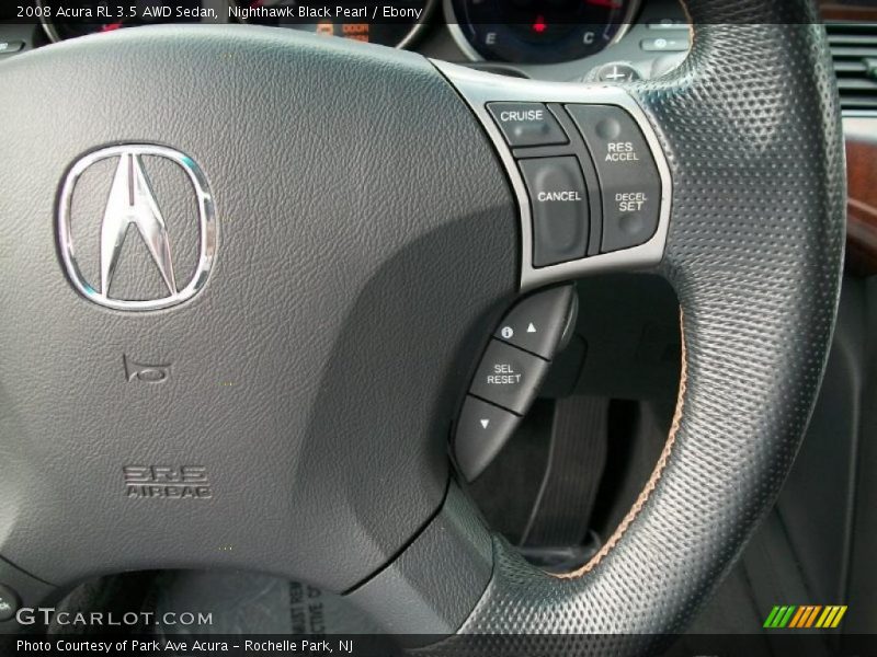 Nighthawk Black Pearl / Ebony 2008 Acura RL 3.5 AWD Sedan