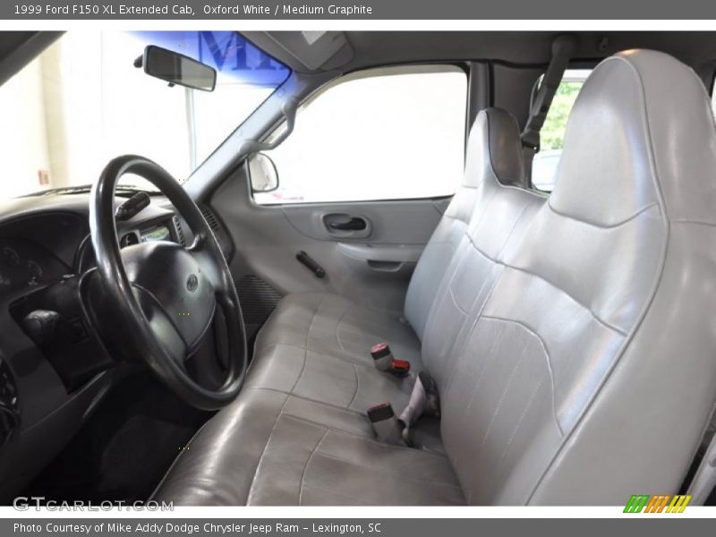 Oxford White / Medium Graphite 1999 Ford F150 XL Extended Cab