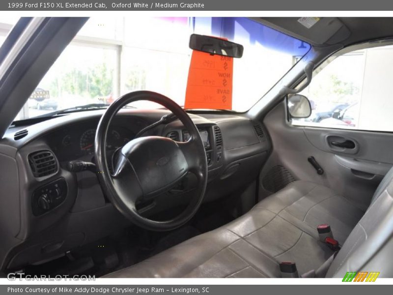 Oxford White / Medium Graphite 1999 Ford F150 XL Extended Cab