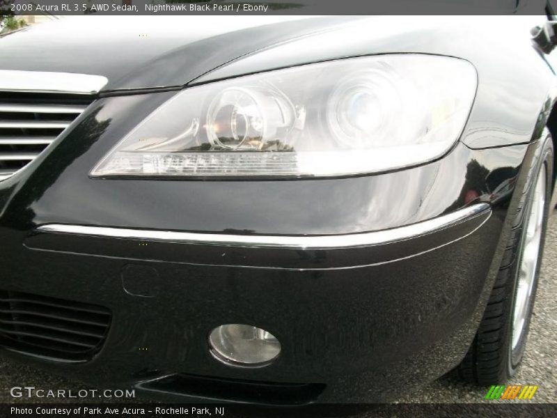 Nighthawk Black Pearl / Ebony 2008 Acura RL 3.5 AWD Sedan