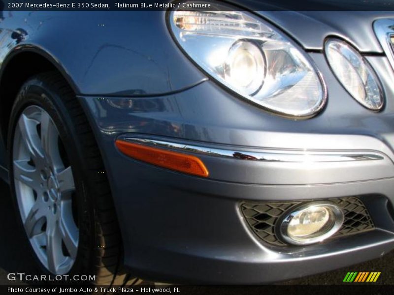 Platinum Blue Metallic / Cashmere 2007 Mercedes-Benz E 350 Sedan