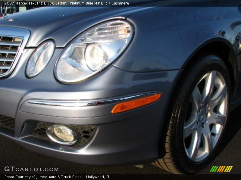 Platinum Blue Metallic / Cashmere 2007 Mercedes-Benz E 350 Sedan