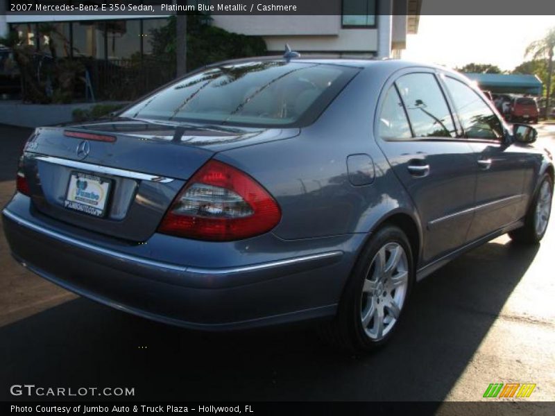 Platinum Blue Metallic / Cashmere 2007 Mercedes-Benz E 350 Sedan