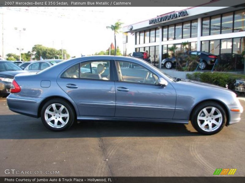 Platinum Blue Metallic / Cashmere 2007 Mercedes-Benz E 350 Sedan