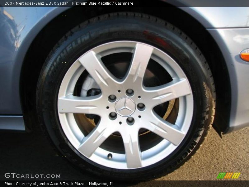 Platinum Blue Metallic / Cashmere 2007 Mercedes-Benz E 350 Sedan