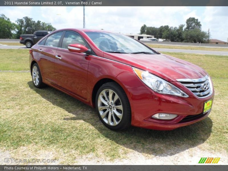Front 3/4 View of 2011 Sonata Limited 2.0T