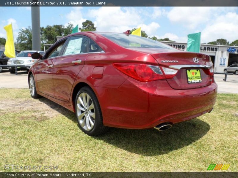 Venetian Red / Camel 2011 Hyundai Sonata Limited 2.0T